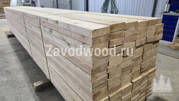 Доска обрезная 50x150x4000 из лиственницы сухая